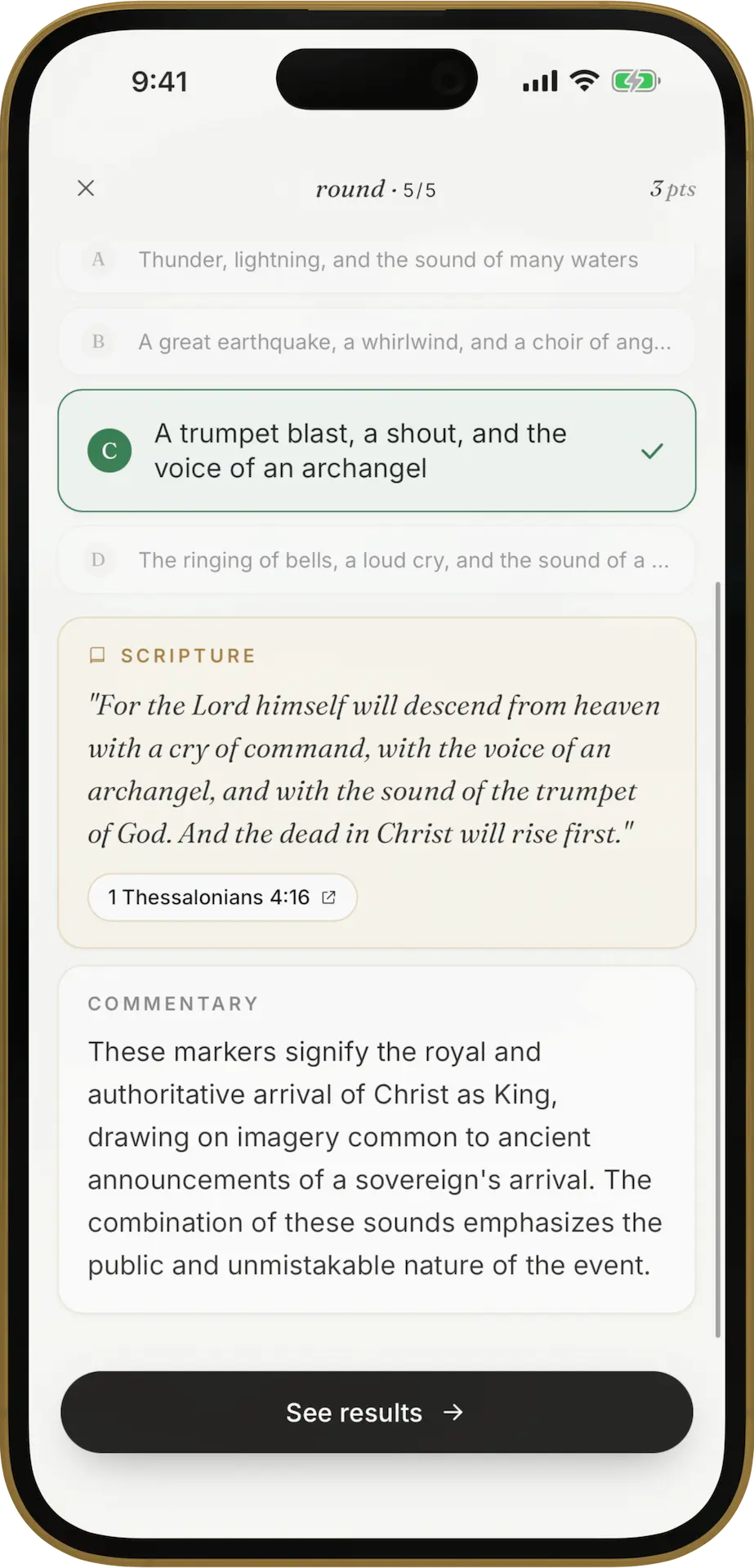 Read the verse and commentary